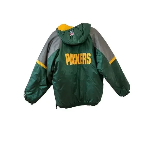 Vintage Starter NFL Pro Line Vintage Green Bay Packers Hooded Jacket Men's Size